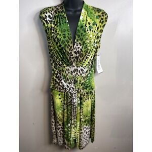 NWT Joseph Ribkoff Women's Full Printed Sleeveless Premium Dress Size - 10